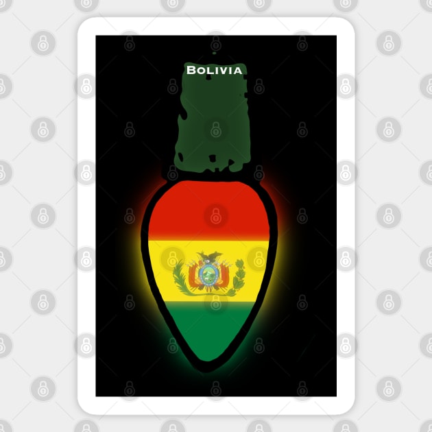 Bolivia Flag Christmas Light Sticker by SoLunAgua